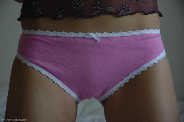 Cute Brunette Teen In Pink Panties - Pic #14