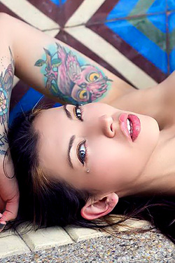 Nasty tattooed teen nude for Suicide Girls
