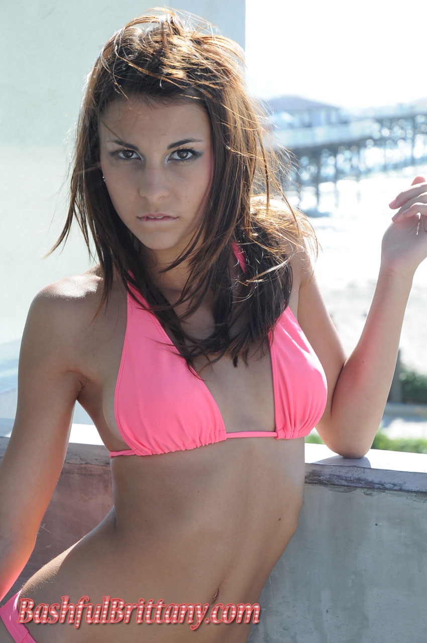 Bashful Brittany Pink Bikini Pier - Pic #7