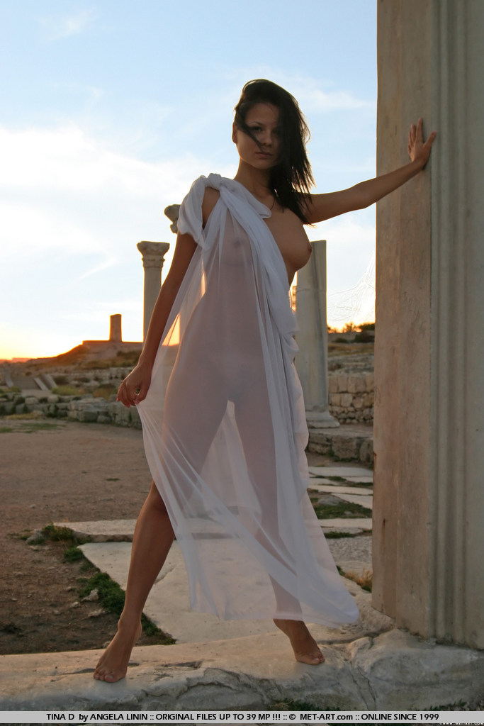 Sexy Brunette In The Sunset - Pic #3