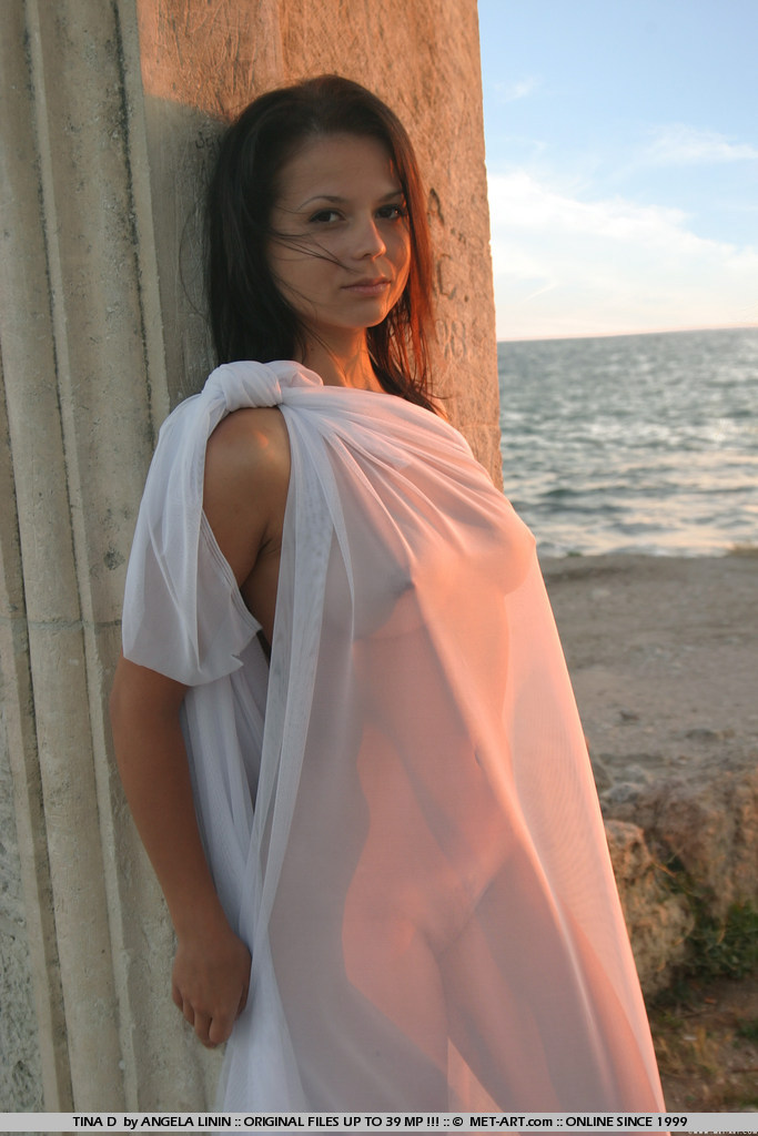 Sexy Brunette In The Sunset - Pic #5