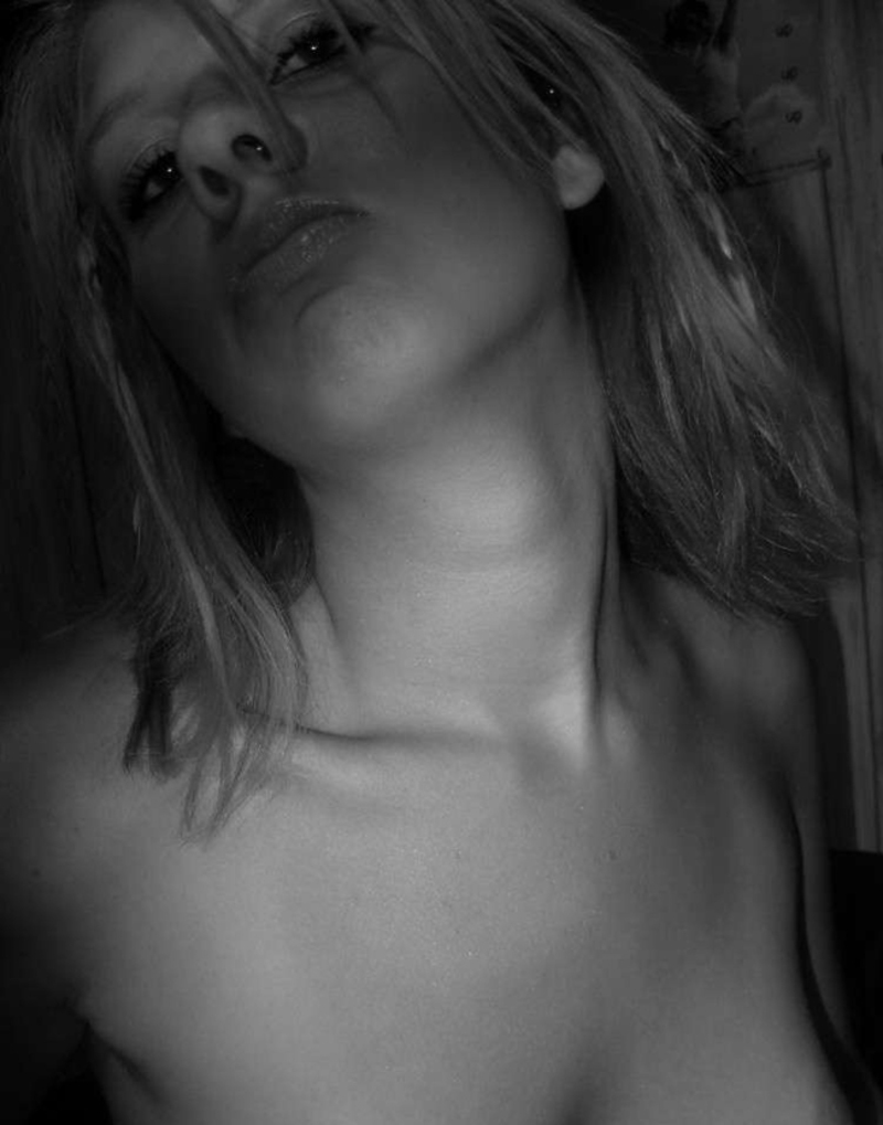 Blonde amateur girl being shy - Pic #18