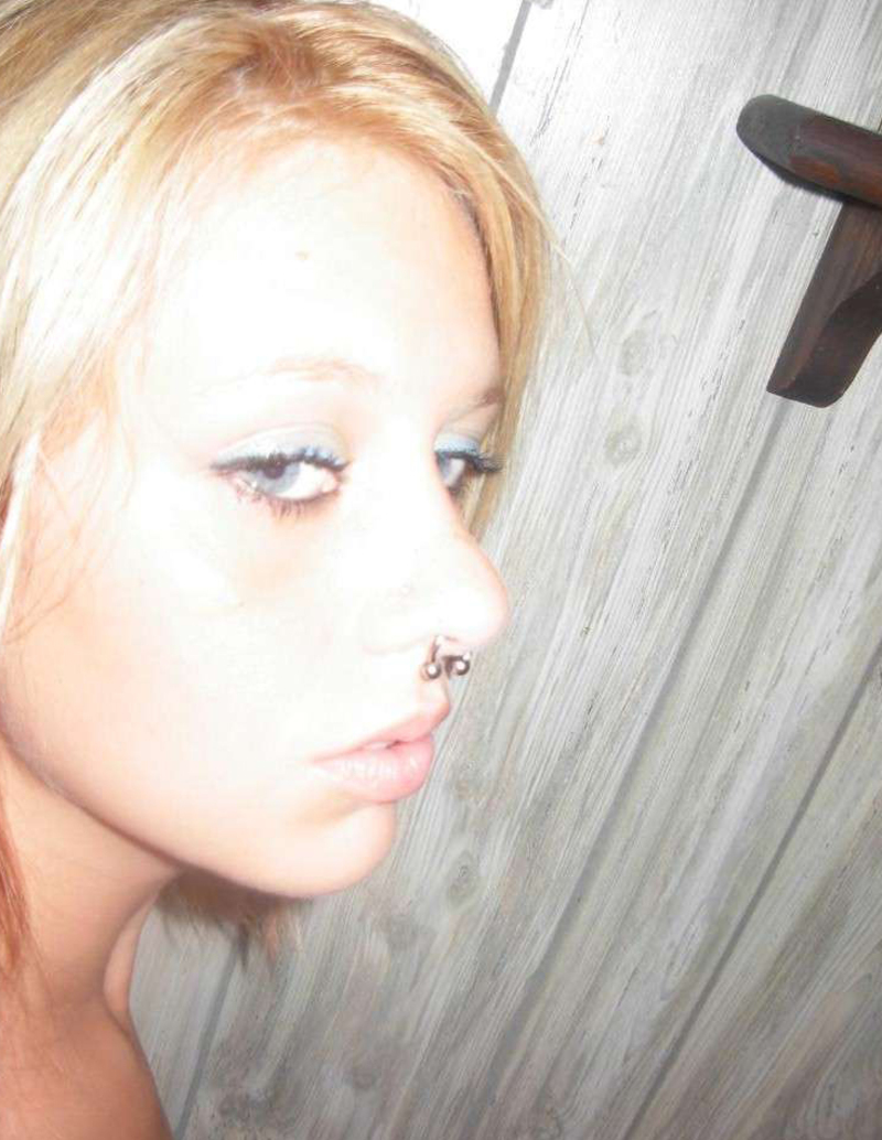 Blonde amateur girl being shy - Pic #13