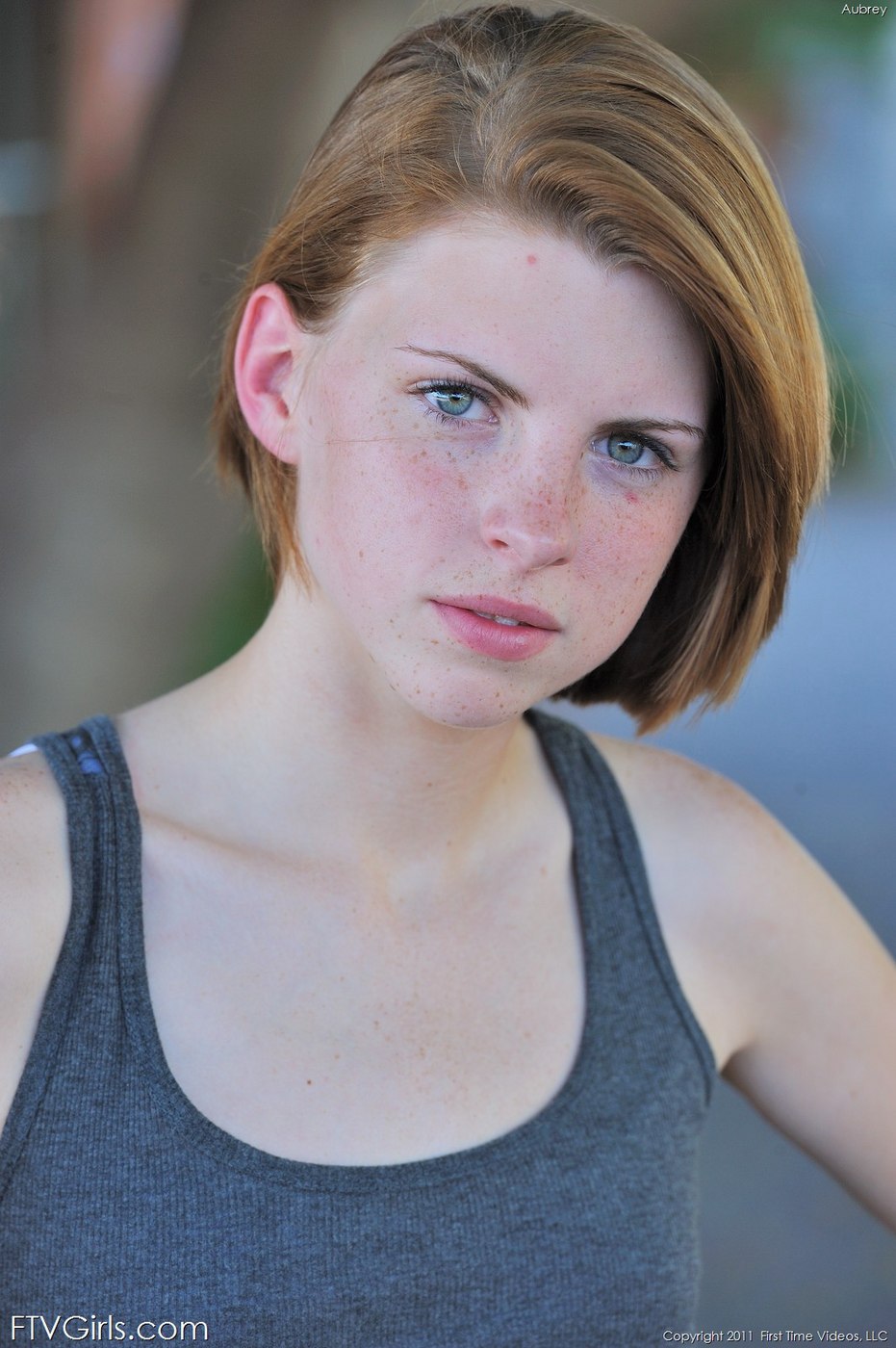 Freckled Teen Aubrey Show Her Tits In Public - Pic #19