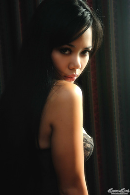 Luana Lani in Sexy Black Lingerie - Pic #08