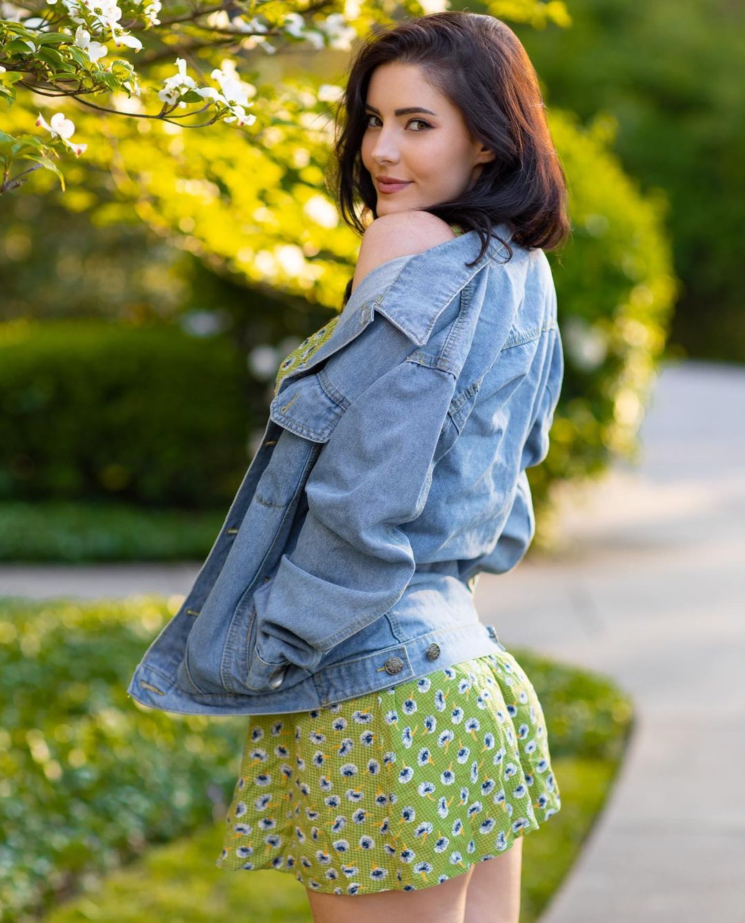 'Brunette Vixen In Tight Outfits' with Erin Olash via Mr Skin - Pic #0