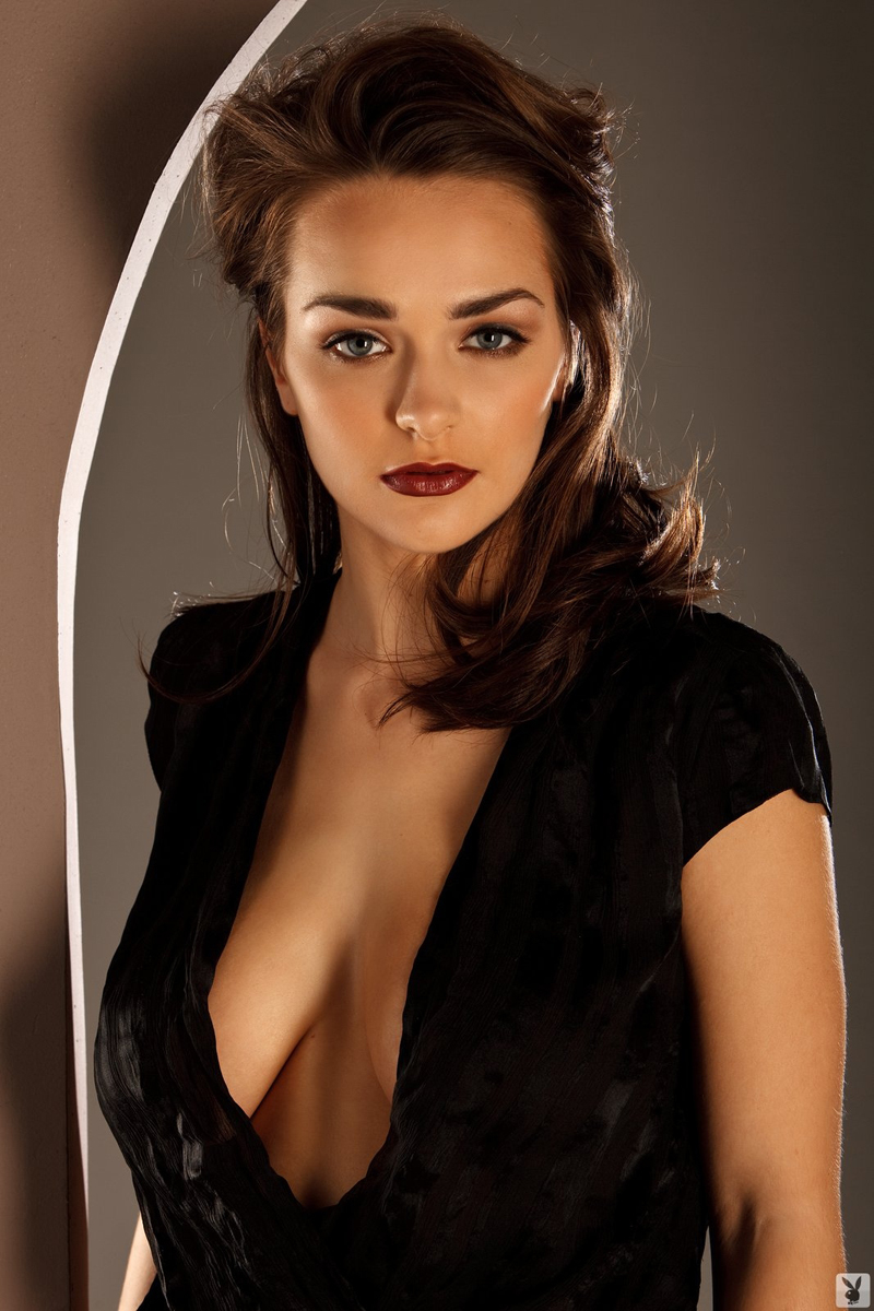 Busty Kristen Pyles Black Dress for playboy - Pic #3