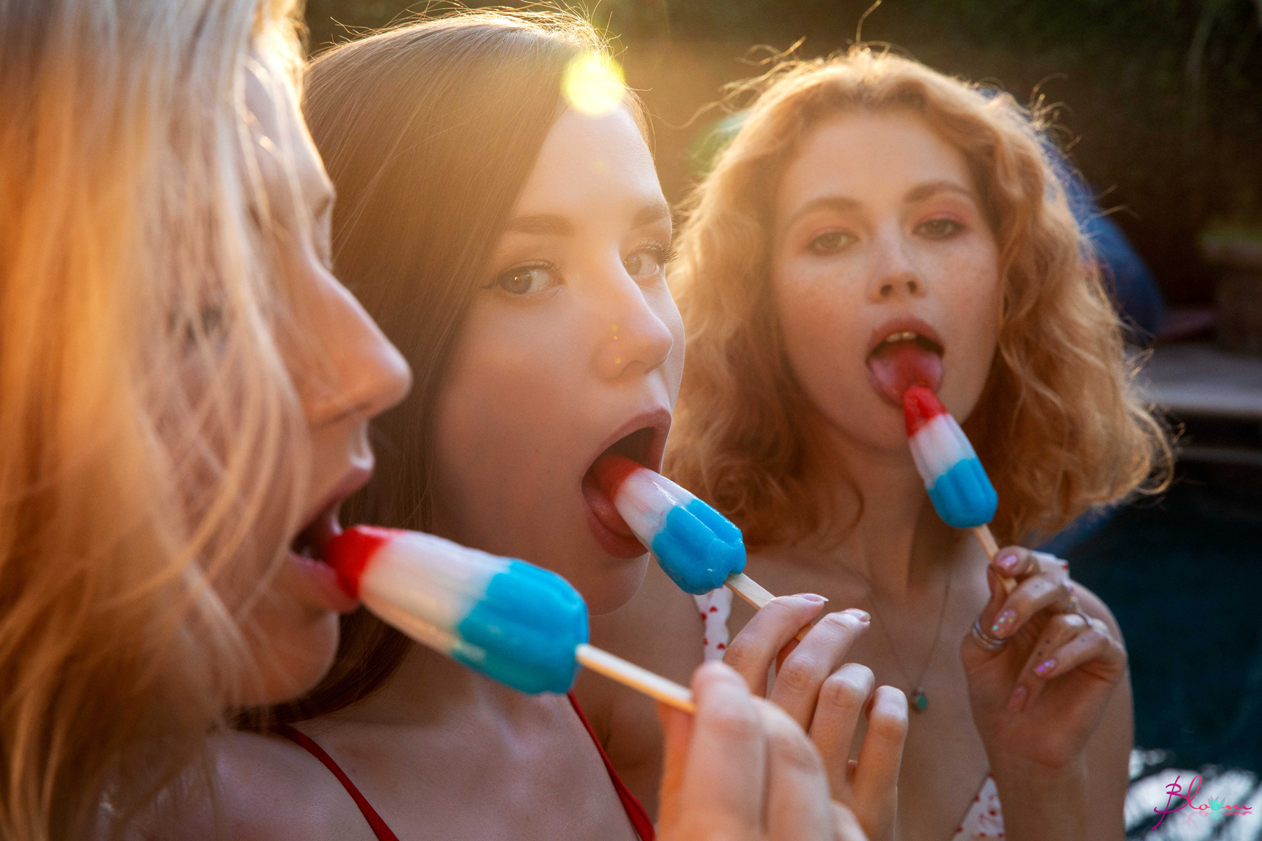'The Ice Cream Squad' with Emily Bloom With Heidi Romanova And Kaylee via Emily Bloom Official - Pic #5