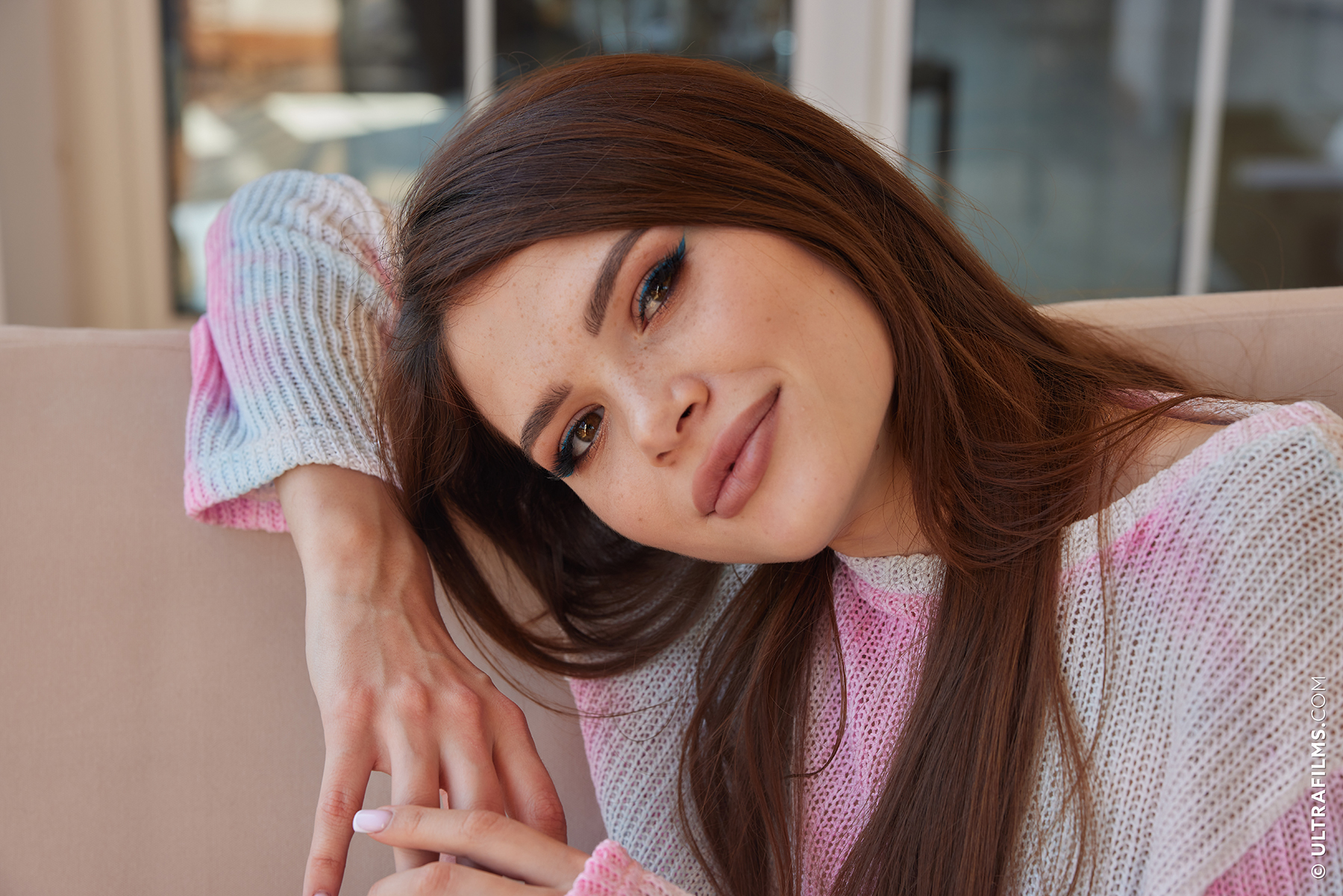 'Petite Brunette' with Kinsley White via UltraFilms - Pic #8