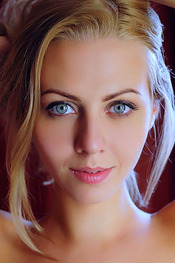 Busty Blonde Beauty Lija Via Met-Art