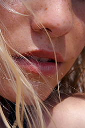 Sensual Girl With Freckles