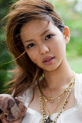 Yura Aikawa - cute Asian teen in white is adorable in her white dress